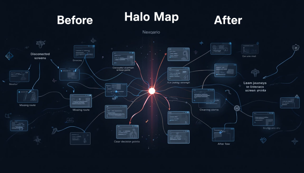 halo before after