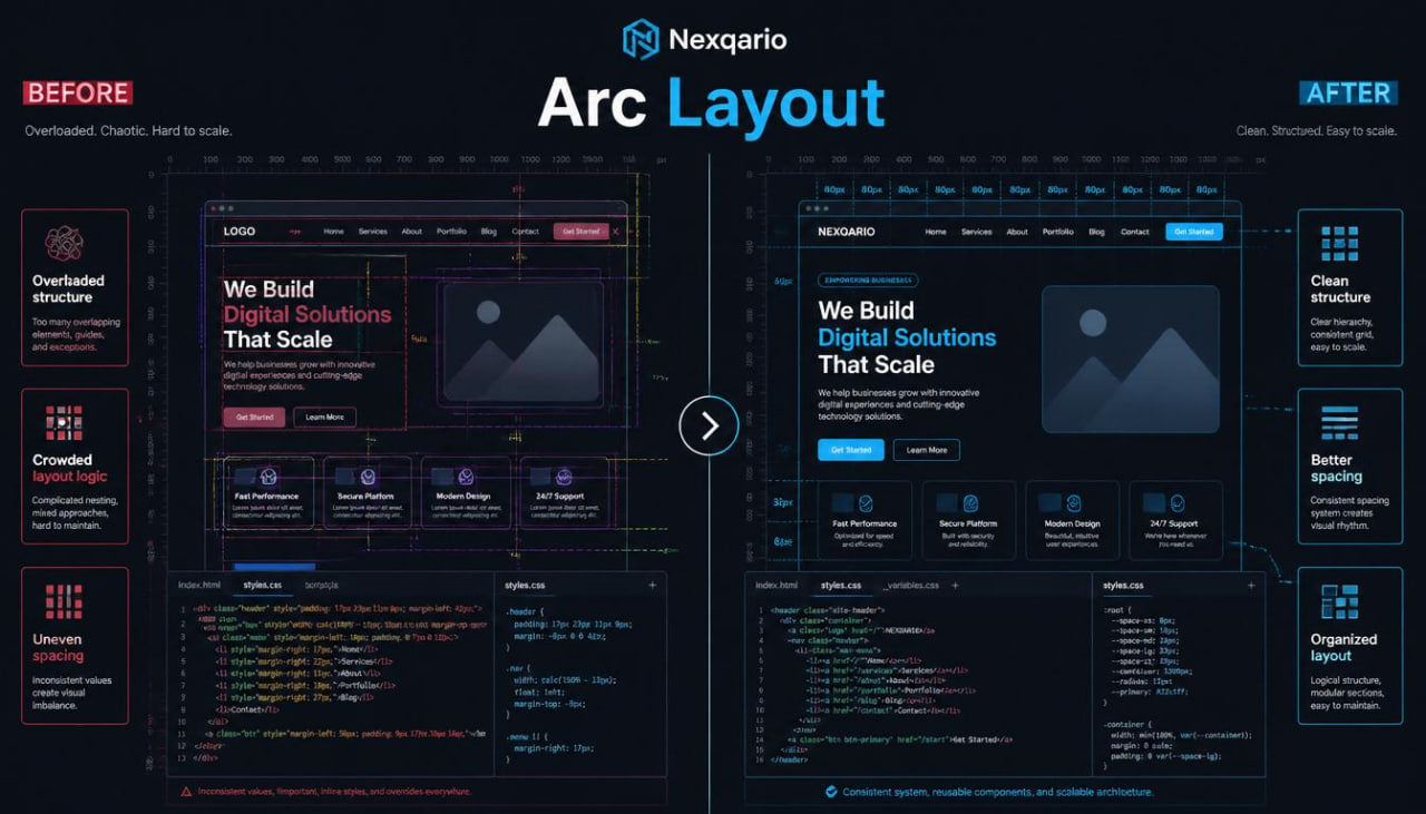 arc before after