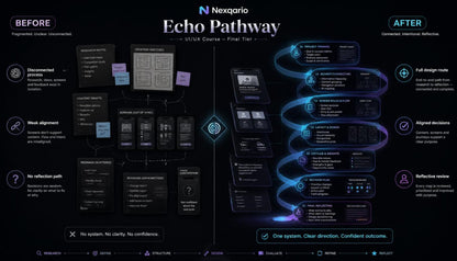 echo before after