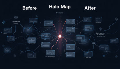 halo before after